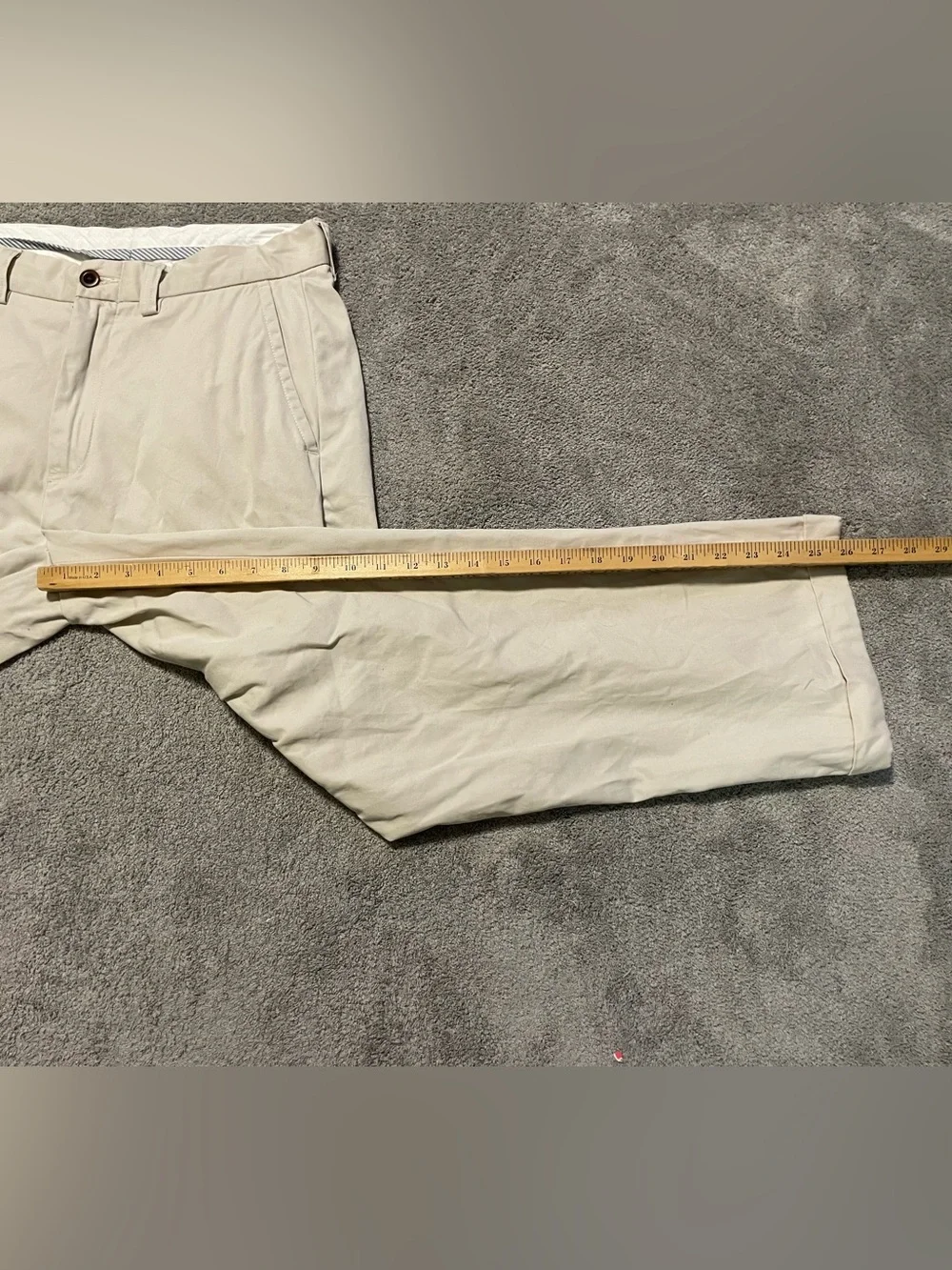 Vintage Polo Ralph Lauren Chino Pants Mens 32x26 Ivory Classic Fit Preppy